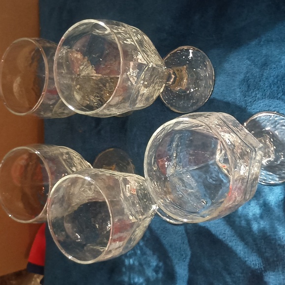 Libbey Chivalry Clear Water Goblet Stem Style 6 1/2" No Call Outs. Set of 5. - Picture 4 of 5